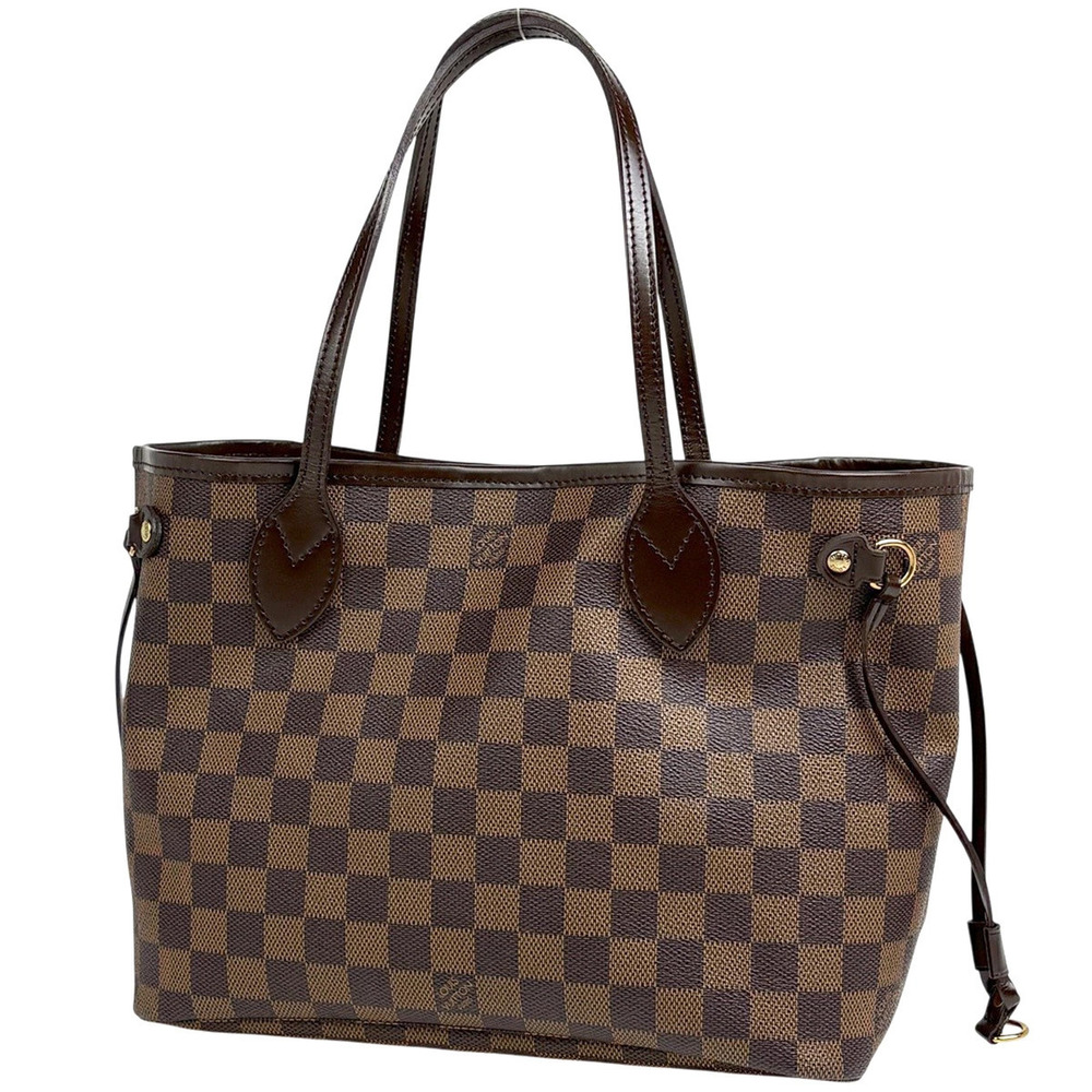 Louis Vuitton Neverfull Handbag Tote Bag Damier Brown